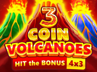 3 Coin Volcanoes slot játék a Hellspin alkalmazásban